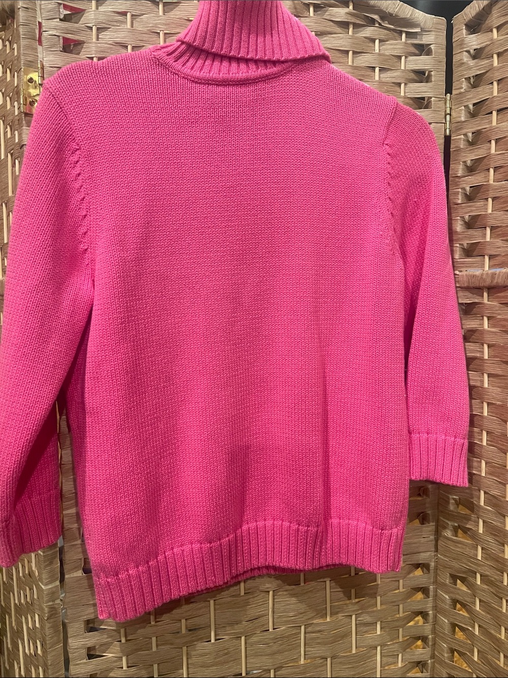 Ralph Lauren Hot Pink Turtleneck Sweater - Picture 5 of 5